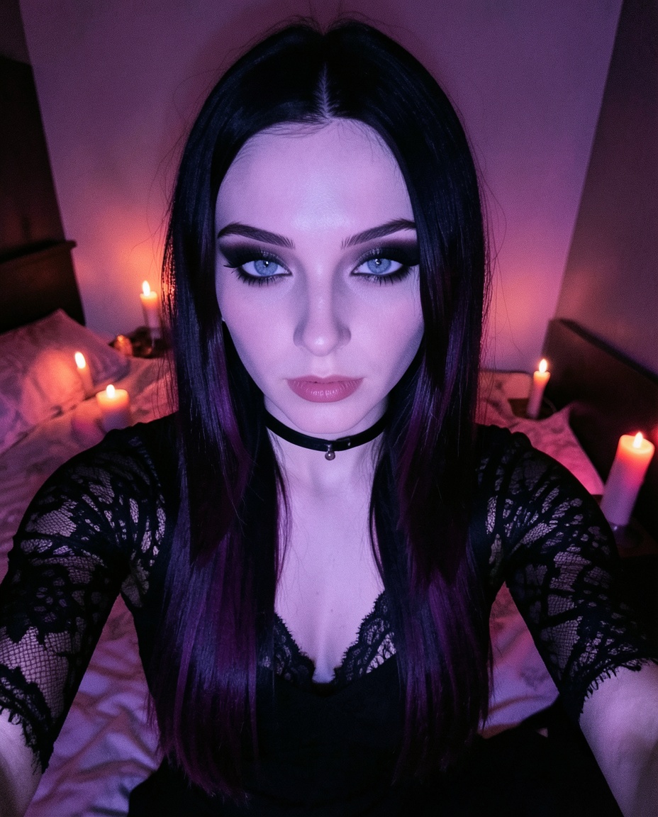 Nyx — gothic, mysterious AI companion